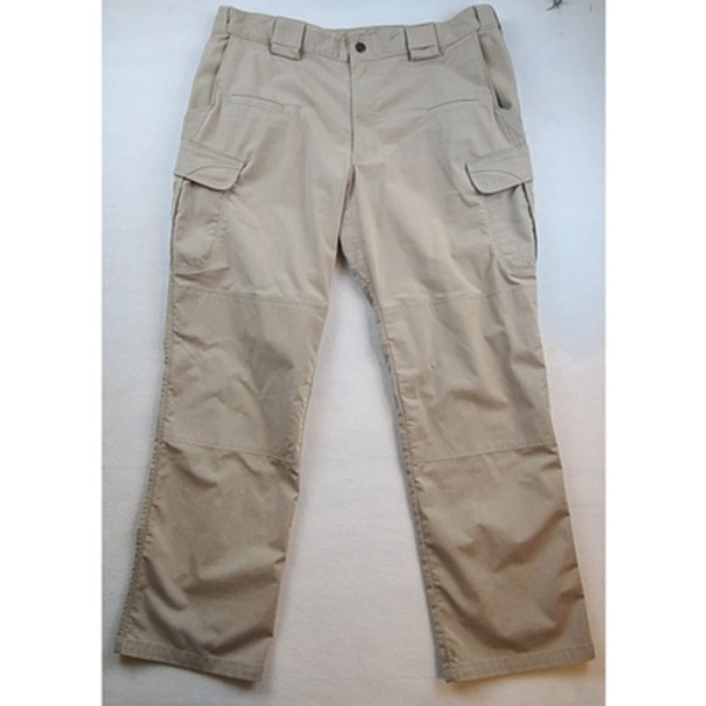 5.11 Tactical Cargo Pants Mens 38x32 Khaki Ripstop Utility Hiking Workwear Zip